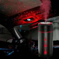 Car Air Humidifier with Colorful Ambient Light 300mL Auto Oil Aromatpy Diffuser Creative Air Humidifier for CarHomeOffice