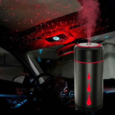 285ML รถ Air Humidifier Starry บรรยากาศ Light Aroma Essential Oil Diffuser USB Low Decibel Mute Humidifier สำหรับรถยนต์ในครัวเรือน