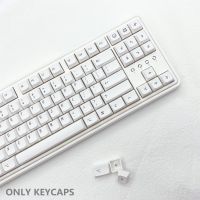 137 Keys Keycaps PBT Sublimation XDA Height GMK Mechanical Keyboard White Keycap for Cherry MX Switch For Apple MAC ISO