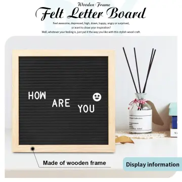 cafe felt letter board with wood frame 10in x 10in, Five Below