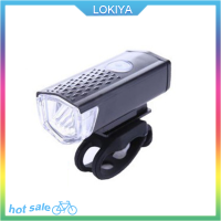 LOKIYA ชุดไฟจักรยาน LED แบบชาร์จไฟได้โคมไฟหน้าหลังจักรยาน