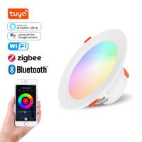 Zigbee Wifi Cct Tuya Recessed Ceiling Rgbw Rgb Led Down Lights Smart LED Downlights