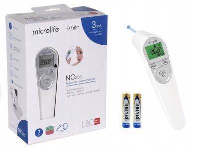Microlife เครื่องวัดอุณหภูมิทางหน้าผากใน 1 วินาที รุ่น FR1DL1 ของแท้ รับประกันศูนย์ 2 ปี Infrared Forehead Thermometer