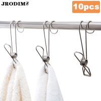 Stainless Steel Clothespins Laundry Chip Hooks Multi Windproof Clothes Pegs Photo Clip Towel Hooks Holders Laundry Storage Racks