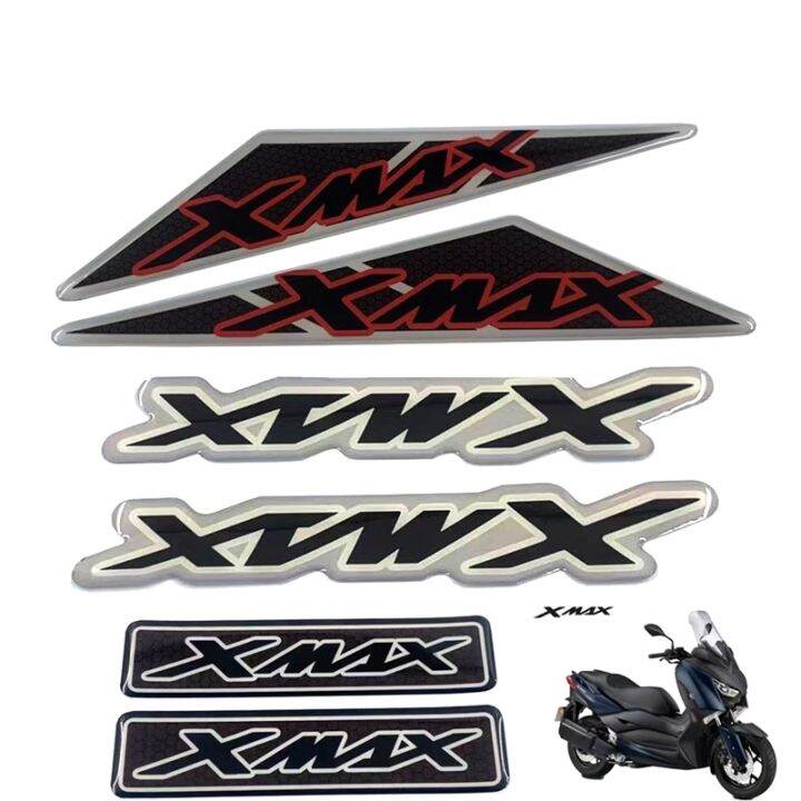 สติกเกอร์มาร์คเกอร์สำหรับรถจักรยานยนต์ยามาฮ่า-x-max-xmax-x-สูงสุด125-250-300-400สติกเกอร์ติด3d-2021โลโก้ตราสัญลักษณ์2018-2019-2020