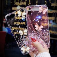 เคสกากเพชรสำหรับ Iphone นิ่มรูปผีเสื้อกากเพชร14 Pro Max 13 11 12 Pro Max XR XS Max 6 7 Plus 8ใส