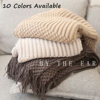 ₪ Ins Style Soft Blanket 130x200cm Nordic Throw Blanket Home/ Office/Bed Throw Blanket With Tassel Photography Props Christmas Gift