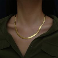 【DT】hot！ Fashion Gold Color Necklace 4MM/40-45-50CM Snake Chain Mens   Womens Jewelry Gifts