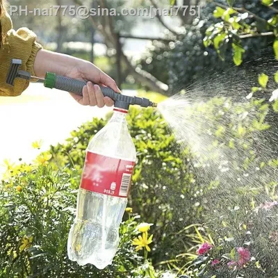 Watering Irrigation High Sprayer Water Pressure Flower Garden Gun Sprayer Head Juice Bottles Interface Plastic Trolley Spray