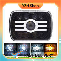 YZH Shop ไฟหน้าไฟหน้าเหลี่ยม Led 7นิ้ว6000K-3000K Ip68กันน้ำทางวิบากยานพาหนะรถบรรทุกอะไหล่แต่ง