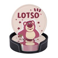 ที่รองแก้วหนัง Lotso Round (6ชิ้น) กันรอยเปื้อนและกันลวกเหมาะสำหรับร้านอาหารห้องครัวสำนักงานฯลฯ