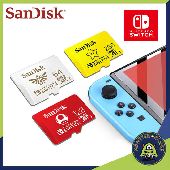 SanDisk microSDXCCard for Nintendo Switch 64GB 128GB 256GB 512GB (เมม