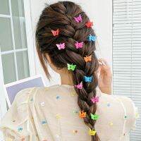 【LZ】○♞  50PCS Cor Misturada Borboleta Clipes de Cabelo Grip Garra Barrettes Mini Grampos Jaw Hairpin Headdress Hair Styling Acessórios Ferramenta