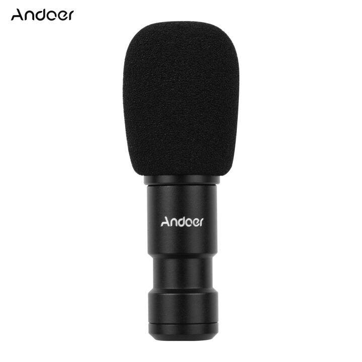 Andoer Plugon TypeC Smartphone Microphone Video Mic with 3.5mm