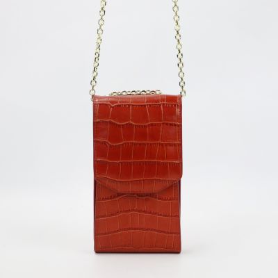 Fashion Embossed Crocodile Leather phone bag for Iphone 11/12 pro max Chain Shoulder Bag with Card Slots Wallet Phone Purse