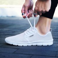 Large Size Summer Breathe Men Shoes Sport Women Running Shoes Man Sneakers for Sports Shoes Tennis Man Footwear White Walk D-423