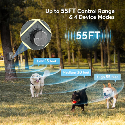 Ultrasonic Bark Stopper Dog Anit Barking Training Device 50 FT Range Anti-Bark Device Dog Bark ControlSafe For Dogs Outside