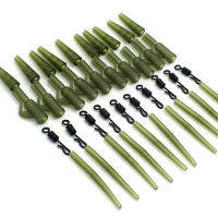 อุปกรณ์ตกปลา Anti Tangle Sleeves เชื่อมต่อกับตะขอตกปลา Carp Kit ยางคลิปตะกั่ว Rolling Swivels Tackle Tool-SLPPP STORE