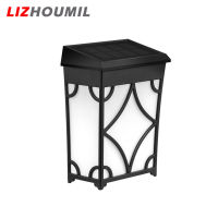 LIZHOUMIL Ip65ไฟแสงอาทิตย์ Led กลางแจ้งกันน้ำ,โคมไฟสำหรับสนามติดผนังย้อนยุคตกแต่งระเบียงทางเดินสวนชาวบ้าน