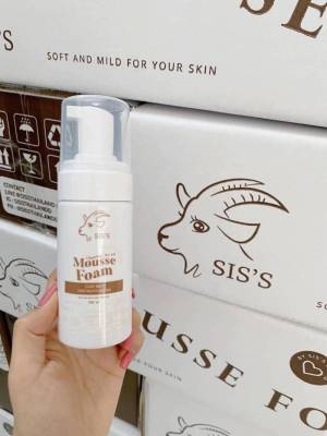 มูสโฟมนมแพะ SIS’S mousse foam goat milk deep moisturizing (100ml)