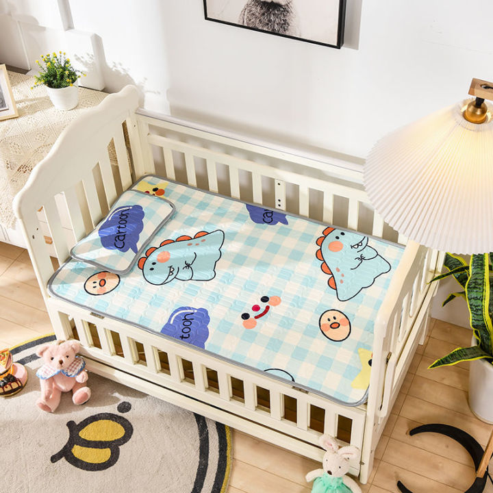 2021baby-sleeping-mat-120-x60-crib-mat-baby-bed-mattress-cover-protector-crib-sheets-bed-sheet-toddler-kids-summer-cooling-bedding