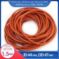 ◄ O Ring CS 1.5mm ID 44 mm OD 47mm Material With Silicone VMQ NBR FKM EPDM ORing Seal Gaske1