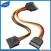 LONGB มีประโยชน์ Y Splitter ส่วนขยาย ชาย ถึง 2 หญิง สายไฟ SATA อะแดปเตอร์