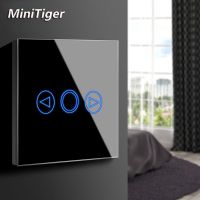 ♠ MiniTiger EU/UK Standard LED light Touch Switch Touch Sensor Dimmer Wall Power Touch Screen Touch light Switch Glass Panel
