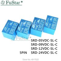 5ชิ้น/ล็อตรีเลย์ Srd-05vdc-Sl-C Srd-12vdc-Sl-C Srd-09vdc-Sl-C 5pin 10a 05V 09V 12V 24V T73