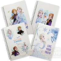 สมุด Disney Frozen สมุดบันทึก FRN-415-18 สมุดบันทึกสันห่วง ขนาด14x20.8cm 40แผ่น สมุดริมลวด สมุดโน๊ต ลายลิขสิทธิ์ (1เล่ม)