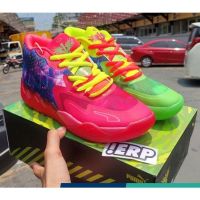 2023 New HOT [Original] PM*M B.01 LaMelo- Ball- x Rick &amp; Morty x Galaxy Fashion All Match Basketball Shoes Absorption Comfortable Sports Shoes Red Green {Free Shipping}