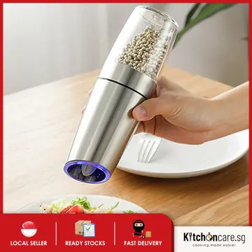 Automatic Electric Gravity Induction Salt and Pepper Grinder – PRODUCTS BABA