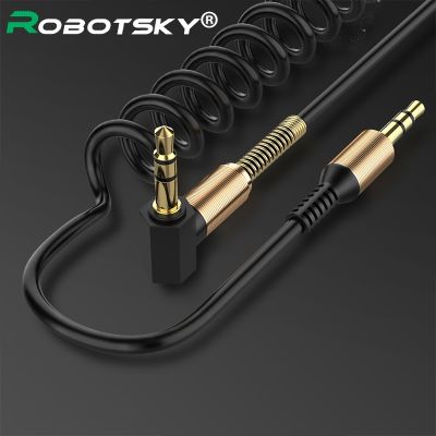 【CW】☒  Robotsky Audio Cable Male to AUX Headphone iPhone Car 3.5 Jack To Cord Cables
