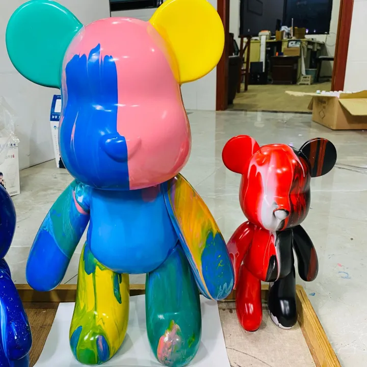 23CM DIY bearbrick Painting Violent Bear Gloomyed Bear Kit Set Can't