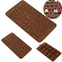 Silicone Chocolate Mold 26 Letter Number 3D Chocolate Baking Tools Non-stick Silicone Cake Mold Jelly And Candy Mold 3D Mold DIY Bread Cake  Cookie Ac