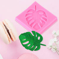 แม่พิมพ์เค้ก Monstera Leaf โฮมเมด Silica Gel Moulds เครื่องทำเค้กสำหรับเด็ก Party