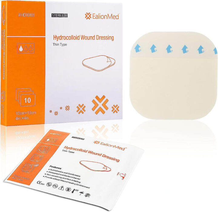 Hydrocolloid Bandage, Hydrocolloid Wound Dressing Thin Type 4'' x 4