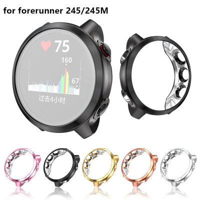 สำหรับGarmin Forerunner 245 245Mเคสครอบปกป้องกรอบTPUแบบนุ่มกรอบกันชนอุปกรณ์เสริม