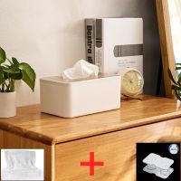 Japanese Tissue Box Wooden Cover Toilet Paper Box Solid Wood Napkin Holder Case Simple Stylish Home Car Tissue Paper Dispenser