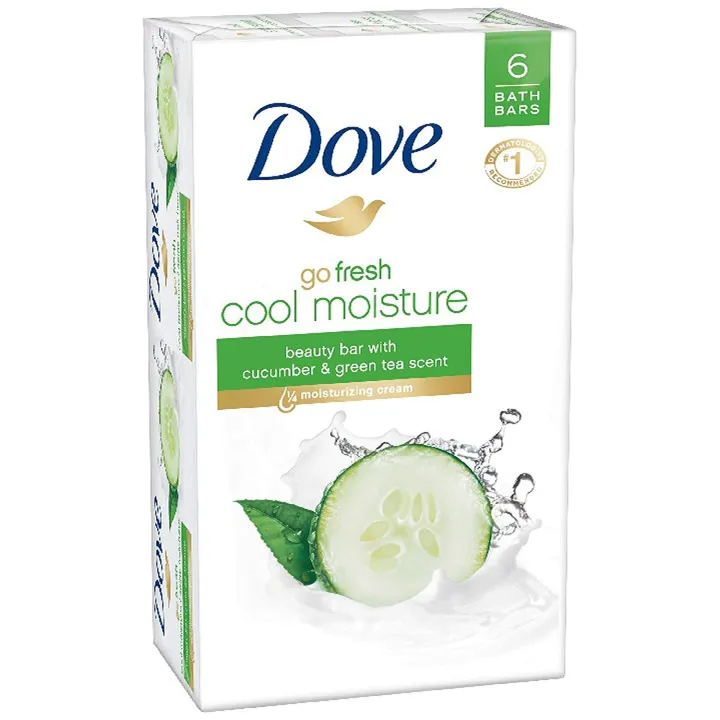 Dove Bar Soap Cool Moisture 6 Beauty Bars With Cucumber And Green Tea