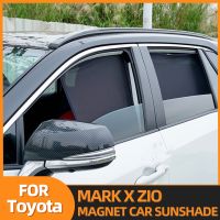 ☸ For Toyota MARK X ZIO Window Curtain Car Magnetic Sun Shade Sunscreen Windshield Mesh Foldable Visor Block Cover Net Sunshade