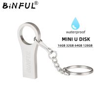 BiNFUL metal memoria usb flash drive 64GB pendrive 32GB 8GB waterproof pen drive 16GB 128G flash 2.0 cle usb stick key wholesale