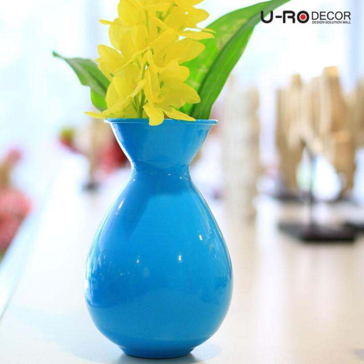 u-ro-decor-รุ่น-roundy-ราวน์ดี้-แจกันดอกไม้-สีฟ้า-สีฟ้า-2ชิ้น-ชุด-ขนาด-dia-6-x-w8-x-h13-cm