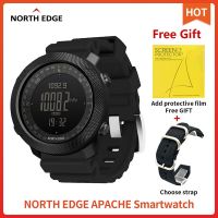 {zhiyun Watchshop} North Edge Apache สมาร์ทนาฬิกาผู้ชายกีฬา Smartwatch สำหรับวิ่งปีนเขาว่ายน้ำเข็มทิศเครื่องวัดระยะสูงบารอมิเตอร์กันน้ำ50เมตร