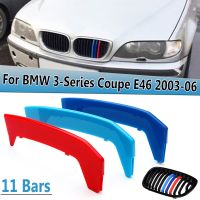 คลิปฝาปิดตะแกรงกระจังหน้าสี3D ม. สำหรับ BMW 3-Series E46สำหรับรถเก๋ง2ประตู2003 2004 2005 2006 ABS การตกแต่ง