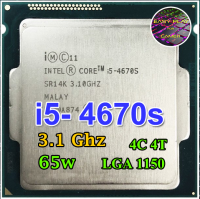 ซีพียู CPU Intel Core i5-4670S 4คอ 4เทรด 65W LGA 1150 ฟรีซิลิโคน1ซอง i5 4670 S