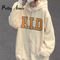 Pretty Annie สื้อกันหนาว เสื้อแขนยาวผญ เสื้อเเขนยาว สไตล์เกาหลี ใหม่ กราฟฟิตี้ เสื้อแขนยาวฮูด เสื้อกันหนาวมีฮู้ด 2023 ใหม่  WWY2390XOC 37Z230914