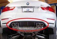 P Style Real carbon fiber Rear Lip Diffuser Spoiler Apron For BMW F80 M3 F82 F83 F84 M4 F8X Bum per 2015UP B134