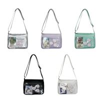 ﺴ♝  JK Uniform Itabag College Students Transparent Messenger School Crossbody Shoulder