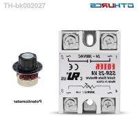 ♕▧﹍ SSR 10VA 25VA 40VA Solid State Relay Voltage Regulator 24-380V AC Output with Potentiometer 10A 25A 40A